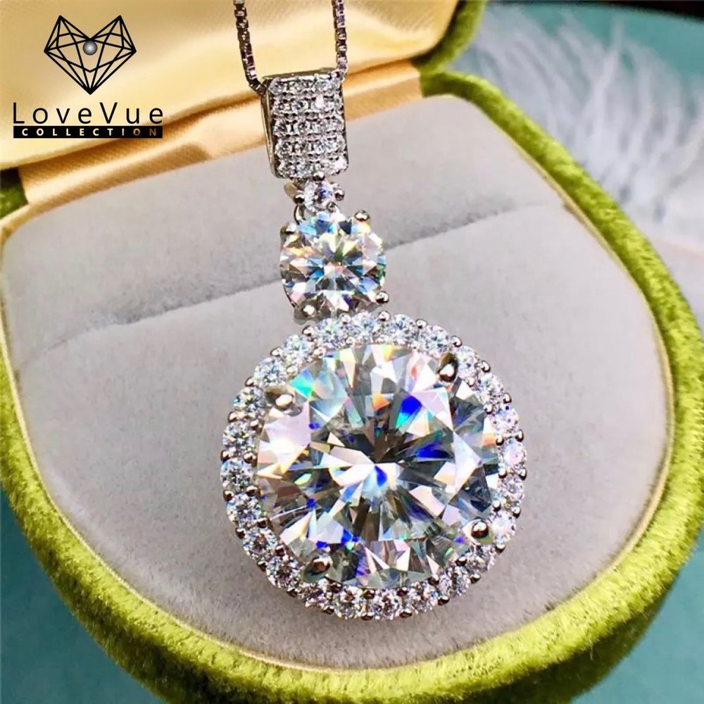 Certified 11ct. t.w. Diamond Necklace 18k White Gold over Italian Silver - Picture 5 of 16